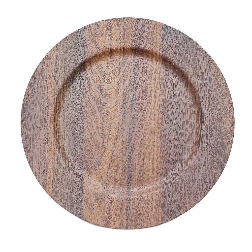 Wooden charger plate